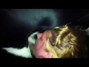 girls sucking huge dogs cock